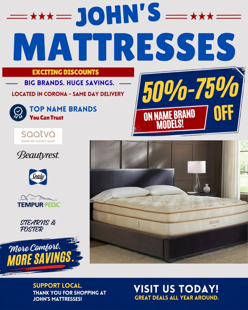 Photo post example for John's Mattresses