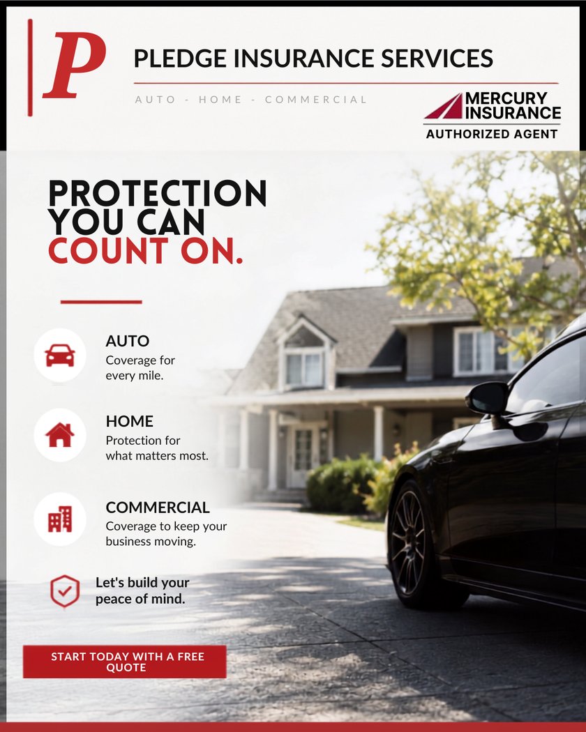 Photo post example for Pledge Insurance Services